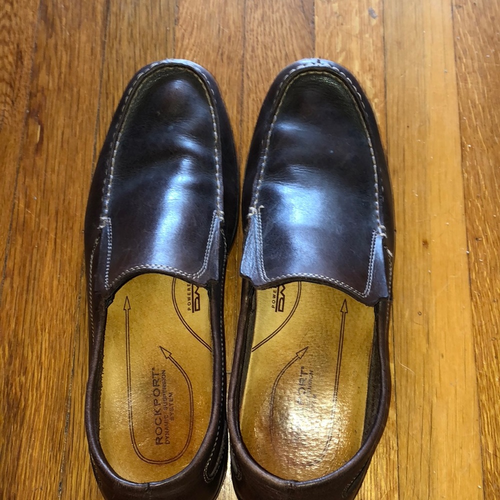 Brown Rockport loafers size 11.5